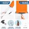 10pcs 12"-18" Adjustable Large Paint Roller Kit: 1-5Ft Aluminum Extension