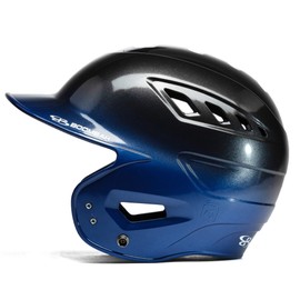 Boombah DEFCON Metallic Gloss Fade Batting Helmet NOSCAE Metallic Black/Metallic Royal Blue - Size Senior 7" - 7 3/4"