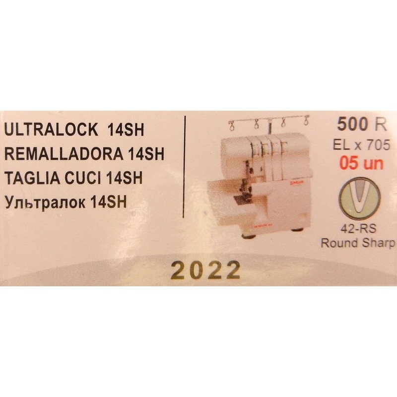 Singer 5 Original Overlock (Ultralock 14SH) Sewing Machine Needles 2022
