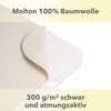 STUDIO Molton Mattress Protector 90 x 200 cm, Made in