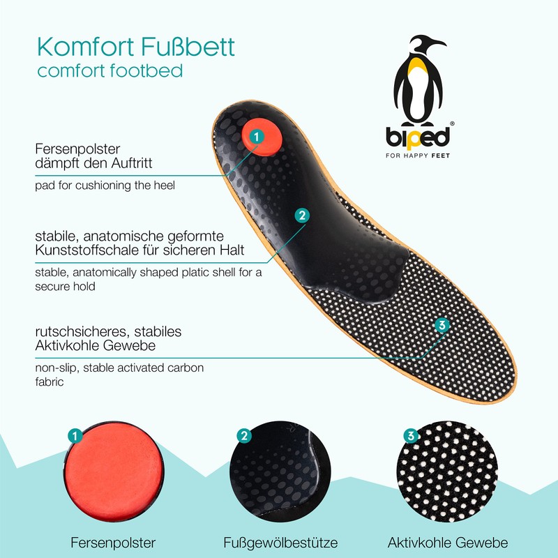 biped Premium z1706 Footbed made from Vegetable-Tanned Leather with Pelotte