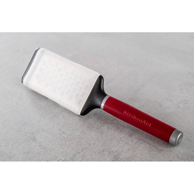 KitchenAid Core Medium Etched Grater, Empire Red, 11.6 inch, Rust-Resistant