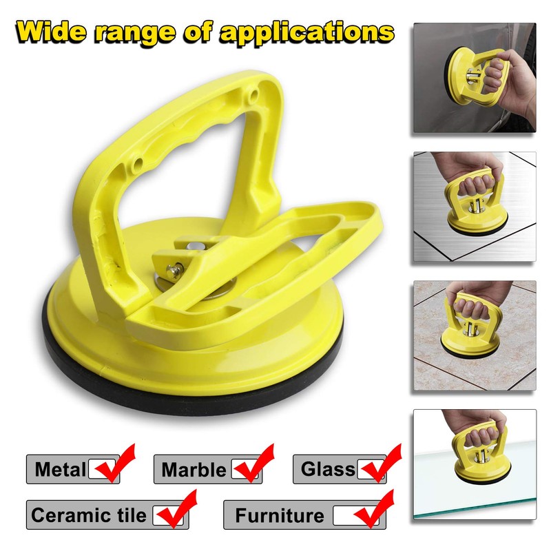 FCHO Glass Suction Cup Heavy Duty Aluminum Vacuum Plate Puller