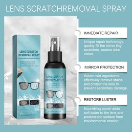 Eyeglass Cleaner Spray,Lens Buff Eyeglass Scratch Remover,Glasses Scratch Repair,Sunglasses, Glass Cleaning Tools.