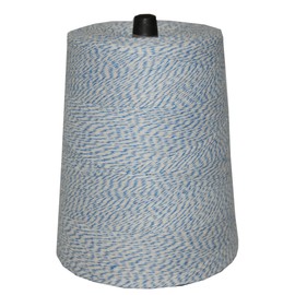 T.W . Evans Cordage 07-043 Poly Variegated 2-Pound Cone, 9600-Feet, Blue and White