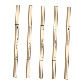 FOMIYES 5pcs Double- Eyebrow Pencils Brush and Sweat Makeup Tools for Natural Brows Portable and Lightweight Eyebrow Makeup Kit Light