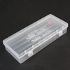 LJY 10 Pieces Rectangular Empty Mini Clear Plastic Organizer Storage