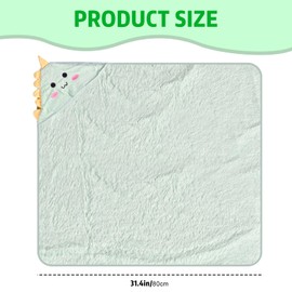 Auirshiky Toddler Bath Towels, 80 x 80 cm Hooded Towel Baby, Cuddly Towel with Hood, Cute Baby Hooded Towel, Soft & Super Absorbent, Soft, Unisex Baby Gifts for Newborns (Green)
