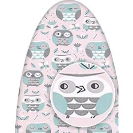 ClarUSA Premium Replacement Cover fits EuroPro Ironing Boards (EP49 Model, English Owls)