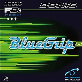 DONIC Rubber Blue Grip S2 Colour 2.0 mm, Red, Size 2.0 mm, Red