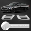 TOTMOX 2Pcs Car Air Flow Fender Side Vent Decoion Sticker,