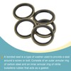 sourcing map Bonded Sealing Washers M22 29.5x22x2mm Carbon Steel Nitrile