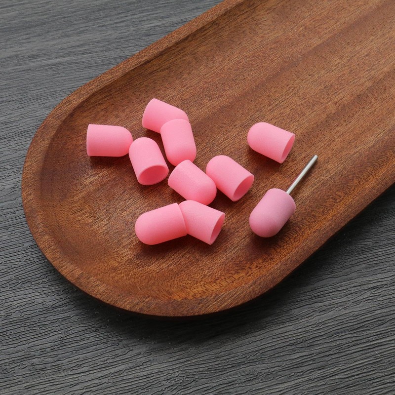 EMSea 11pcs 10mm x 15mm Manicure Sanding Cap Manicure Polisher
