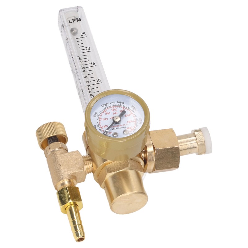 Argon Pressure Regulator Flow Meter Welding Gas CO2 Regulator Gauge