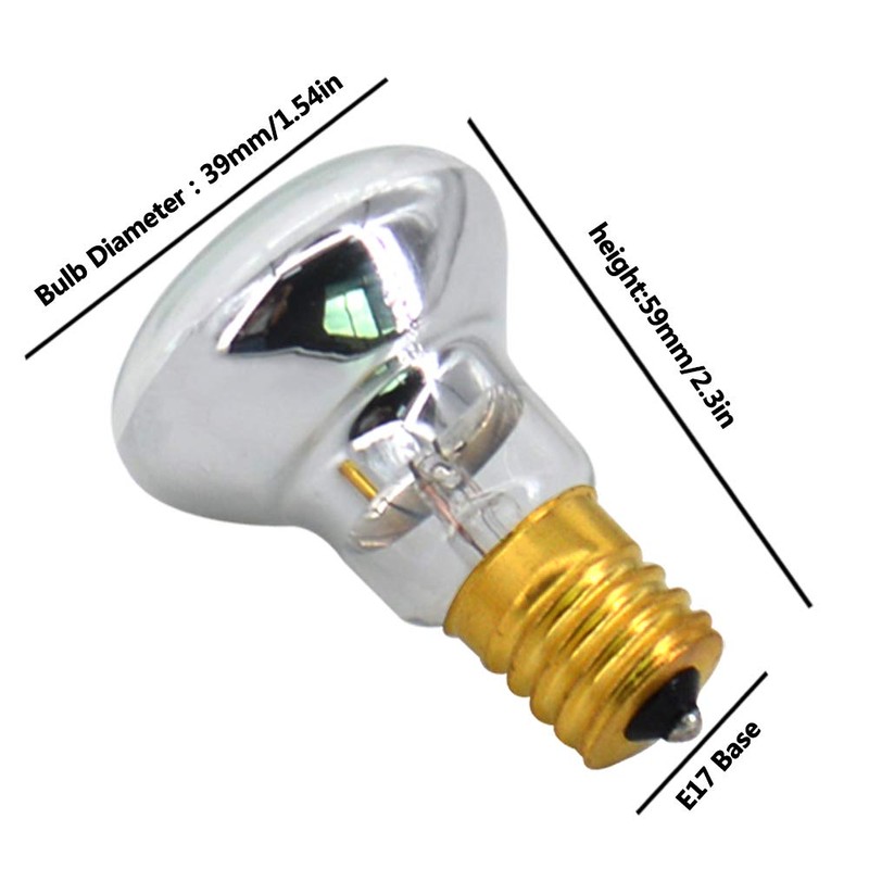 Replacement Bulbs for Lava Lamps,Glitter Lamps,R39 E17 25 Watt Reflector