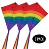 In the Breeze 3300-3 27" Diamond Kite, Rainbow Arch (3-Pack)