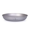 Boundless Voyage Camping Plate Titanium Pan Dish Plate with Carry
