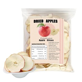 Sliced Apples, Apple Slices, Dried Apples-No Sugar Added, Natural Sweetness, Nutrient-Dense 5.29oz, On-the-Go Snacks, Chewy Resilience & Concentrated Apple Aroma, for Fruit Tea, Yogurt, Salads & Cakes