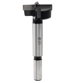 Litoexpe Forstner Drill Bit 33mm (1-5/16"), Tungsten Carbide Wood Forstner Bit Wood Hole Saw Auger Opener Woodworking Drilling Tool Wood Cutter