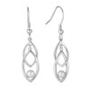 VA JENT Sterling Silver Dangle Earrings for Women Double Linear
