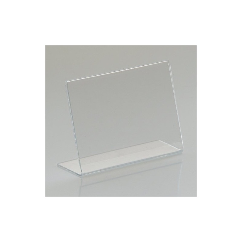 EPOSGEAR® 1 x A4 Landscape Angled Perspex Acrylic Lean Back