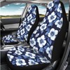 Brosoneto Hawaiian Hibiscus Car Seat Covers White Floral Tropical Flower