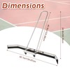 AIWFL 4.5FT Stainless Steel Sport Tennis Court Squeegee with Wheel,