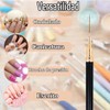 Pinceles para Nail Art Vesaneae – Set 5 tamaños para