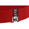 BlackButterfly Classic Triple Hook Wide Elastic Strap Stretchy Waist Belt,