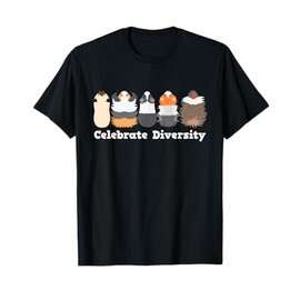 Celebrate Diversity Funny Cute Gifts for Guinea Pig Lovers T-Shirt