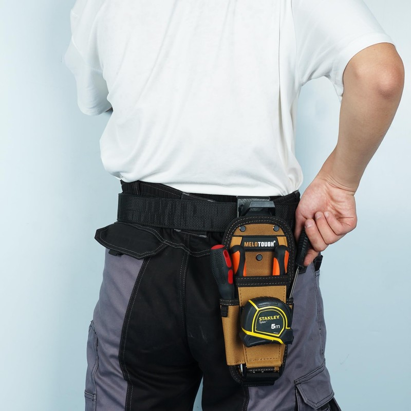 MELOTOUGH Small Tool Pouch with Quick Release Belt Clip,Clip On