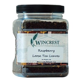 Bulk Loose Black Tea Leaves - 8 Oz Container (Raspberry)