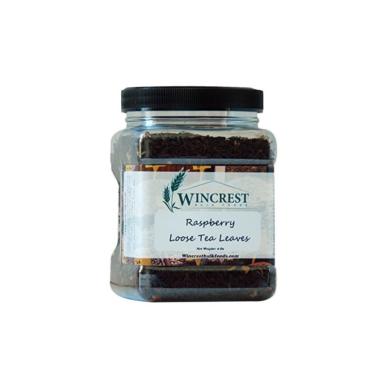 Bulk Loose Black Tea Leaves - 8 Oz Container (Raspberry)
