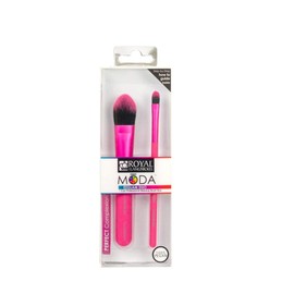 Royal Brush Moda Ezglam Duo Perfect Complexion Brush Kit, 2pcs