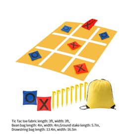 Fenteer Toss Game Giant Toe Game Funny for Boys Girls Family Sports Portable for Lawn Classroom Easter Camping Outdoor Indoor