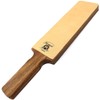 Pure Rose Wood Handle Extra Wide Leather Stick 2 Sided