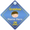 Grandson On Board Car Sign New Baby / Child Gift