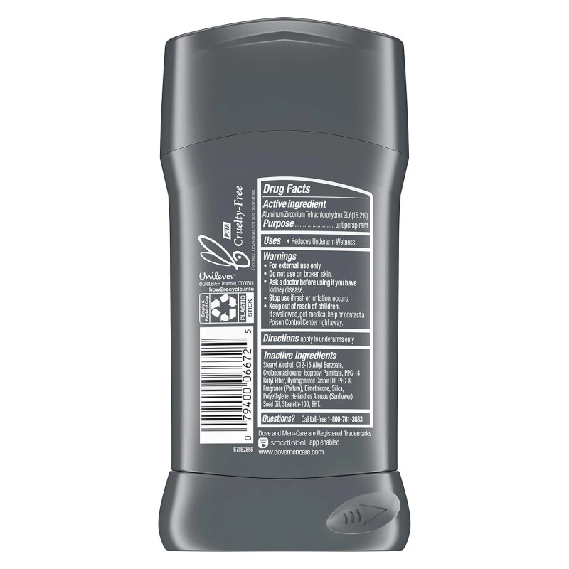 Dove Men + Care Antiperspirant Deodorant, 72hr Sweat & Odor