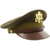 U.S. WWII Officer Visor Crusher Cap: Winter (OD Green), 7