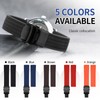 ULLCHRO Unisex Rubber Bracelet with Stainless Steel Black Folding Clasp,
