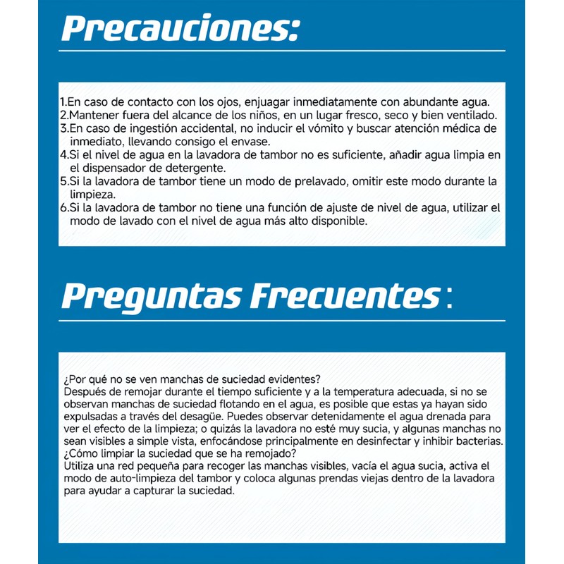 Limpiador Lavadora：Limpiador efervescente bactericida totalmente automático para lavadoras de rodillos