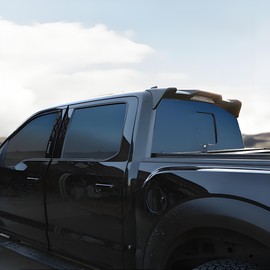 NEESPOC Rear Roof Spoiler Visor Wing Fit for 2015-2020 Ford F150 F-150 XL/XLT/Raptor/Limited/Lariat/Platinum All Beds and Cabs, Gloss Black Sport Style Cab Top Lip Exterior Accessories