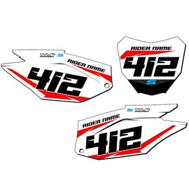 2019-2025 CRF 250 F SG64 Custom MX Number Plates Senge Graphics Kit Compatible with Honda