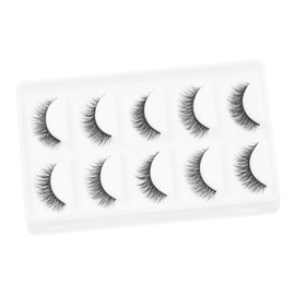 OHPHCALL Curly False Eyelashes 5 Pairs Natural Magnetic Lashes Eyelash Extension Kit for Women Girls