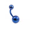 Luxe Modz Belly Ring 14g Blue Anodized Titanium
