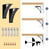 HomiShare 2Pcs Heavy Duty Shelf Brackets 10 x 12 x