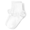 Gymboree,Girls,And Turn Cuff Socks,10-12,White Fringe