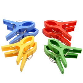 aoozleny Beach Towel Clips, Towel Clips for Chairs on Cruise, 8 Pack Large Clips Clamps,Clothes Pegs,Beach Towel Holder