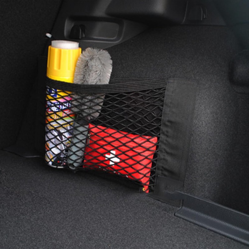 TOMVAES 4 Pack Car Trunk Net Mesh Auto Cargo Storage