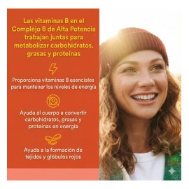 Complejo B De Alta Potencia 50mg Natural Factors                                                                                                      